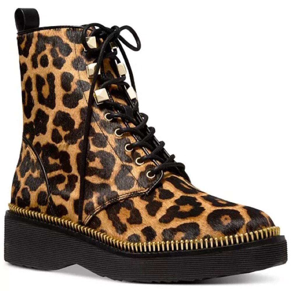 MICHAEL Michael Kors Calf Hair Haskell Combat Boot, sz 9.5M
